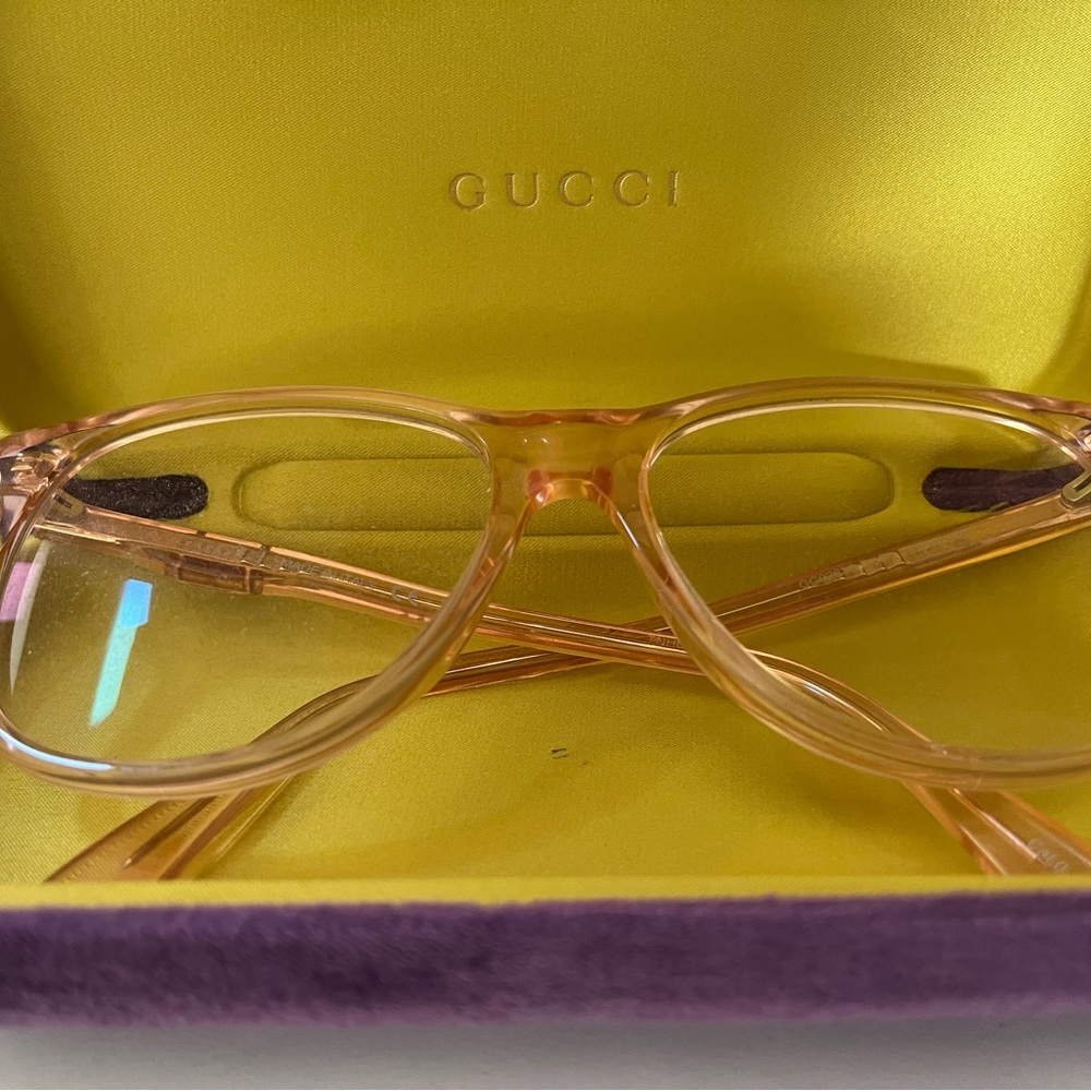 GUCCI Eyeglass frames GG0263S Transparent Pink